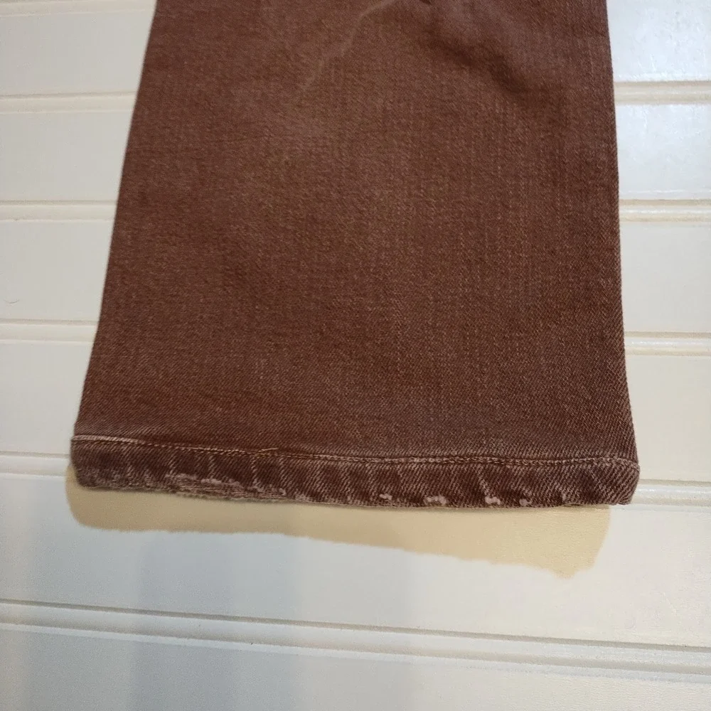 Romualdo Sartoria Brown Straight Leg Denim Jeans‎ Mens 32 Classic Luxury Italian